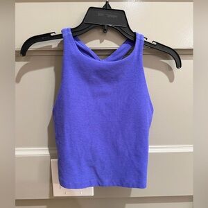 Beyond yoga high neck tank - purple